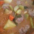 El cooksnap de Addy Hernandez cuando hizo Albóndigas de res en caldo con verduras.
