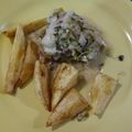 El cooksnap de Delia Marchioni cuando hizo Pollo al verdeo con papas al pimentón.