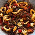 El cooksnap de Juancar cuando hizo Fideuà negra.