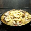 El cooksnap de Diego Herrera cuando hizo Pollo con papas a la cerveza en disco.