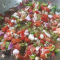 El cooksnap de Nadia Martin cuando hizo Salsa Criolla para quedar como rey o reina.