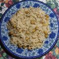 Bushra Mazhar's cooksnap of when they made Chana pulao.