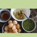 Shikha Yashu Jethi's cooksnap of when they made Tangy Chatpati Masaledar Pani Puri.