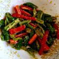 daksha a Vaghela 's cooksnap of when they made રાયતા મરચાં.