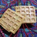 El cooksnap de Sasy Ramone cuando hizo Waffles de avena, harina integral y chía.