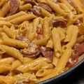 Mommyluvs2cook's cooksnap of when they made Spicy Sausage Pasta.