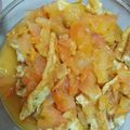 Cooksnap Alia Ali semasa beliau membuat Telur Tomato China.