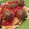 bluike's cooksnap of when they made Meatballs.