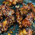 Cooksnap Erma Yusnida semasa beliau membuat Ayam goreng bersalut sos Korea.