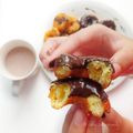 fluffy cotton candy's cooksnap of when they made French Cruller Donuts.