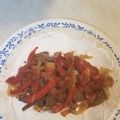 Barb's cooksnap of when they made Steak & Chicken Fajitas.