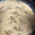 El cooksnap de miguel Villalba cuando hizo Cardos en salsa de almendras y piñones.