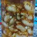 El cooksnap de Maria cuando hizo Porotos en escabeche.