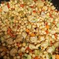 El cooksnap de Montse Puig cuando hizo Curry de pollo, garbanzos y verduras.