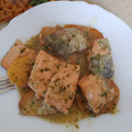 El cooksnap de Jose rubio carrera cuando hizo Trucha asalmonada en salsa verde con patatitas.