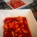 El cooksnap de CocinarParaCuatro cuando hizo Langostinos en salsa Rigamonti.