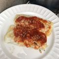 El cooksnap de AdriCocina cuando hizo Canelones varios rellenos: ricotta acelga, ricotta jamón y queso.