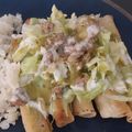 El cooksnap de Paloma Mejia cuando hizo Flautas con carne molida cruda.