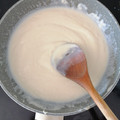 El cooksnap de Elisa Reig cuando hizo Salsa bechamel.