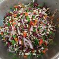 Cooksnap από Eugenia Bouchti στη συνταγή Μαυρομάτικα και κόκκινα φασόλια σαλάτα όλο χρώματα