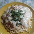 El cooksnap de Ximena Alejandra Rabie Rios cuando hizo Tallarines con salsa de camarones.