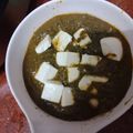 pinky makhija's cooksnap of when they made Dhaba Style Palak Paneer.