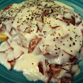 Valarie's cooksnap of when they made S.O.S., creamed chipped beef on toast.