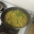 El cooksnap de Douglas Mondragon cuando hizo Pollo al coco dominico/Brasilera.
