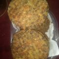 El cooksnap de Silvia Guznan cuando hizo Hamburguesas de lentejas. Fáciles y livianas.