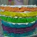 Cooksnap dari 🌿nur_khoimah 🌿 untuk resep Rainbow CaKe kukus Elim Sugito