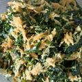 Cooksnap dari Bunda Arfan untuk resep Urap Sayur Daun Singkong dan Kenikir