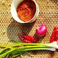 Madhu Bhargava का कुकस्नैप जब उन्होंने लहसुन प्याज़ की चटनी (Lahsun pyaz ki chutney recipe in Hindi) बनाया था।