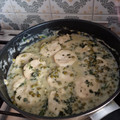El cooksnap de Dimi Coca Torres cuando hizo Filetes de merluza en salsa verde.