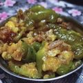 Rekha jain का कुकस्नैप जब उन्होंने आलू शिमला मिर्च की सब्जी(aloo shimla mirch ki sabzi recipe in hindi) बनाया था।