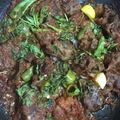 Amna Faisal's cooksnap of when they made Mutton karhai (bakra eid special).