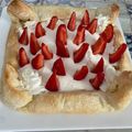 El cooksnap de Marián Gz cuando hizo Hojaldre de fresas y queso.