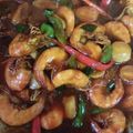 Cooksnap NurHusna semasa beliau membuat Udang masak Kam Heong.