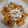 El cooksnap de melias cuando hizo Penne Rigate a la Matriciana.