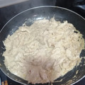 El cooksnap de Rebeca Quintero cuando hizo Pechuga a las finas hierbas y nata.
