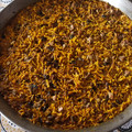 El cooksnap de Julián cuando hizo Fideuà de pato y foié.