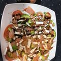 El cooksnap de Vanvan cuando hizo Carpaccio de tomate y aguacate con salmón ahumado.