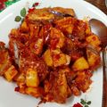 Cooksnap Nor Azlina semasa beliau membuat Sambal Bilis Kentang.