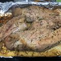 El cooksnap de Analia Saavedra cuando hizo Solomillo de cerdo al horno.