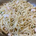 El cooksnap de astrid badia cuando hizo Spaghettis con gambas.