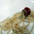 mmmdot's cooksnap of when they made spaghetti for kids (spaghetti monsters).
