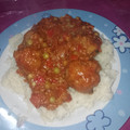 El cooksnap de Luaana Sanchez cuando hizo Albóndigas con arroz.