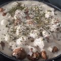 El cooksnap de Marilu cuando hizo Albóndigas con salsa de champiñones.