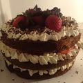 El cooksnap de Evangelina cuando hizo Torta Selva Negra con frutillas.