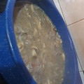 El cooksnap de Jess Tlacaelel cuando hizo Bistec en salsa verde con champiñones.