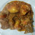 El cooksnap de Silvi Gauna cuando hizo Tapa de nalga a la cacerola con papas (súper tierna).